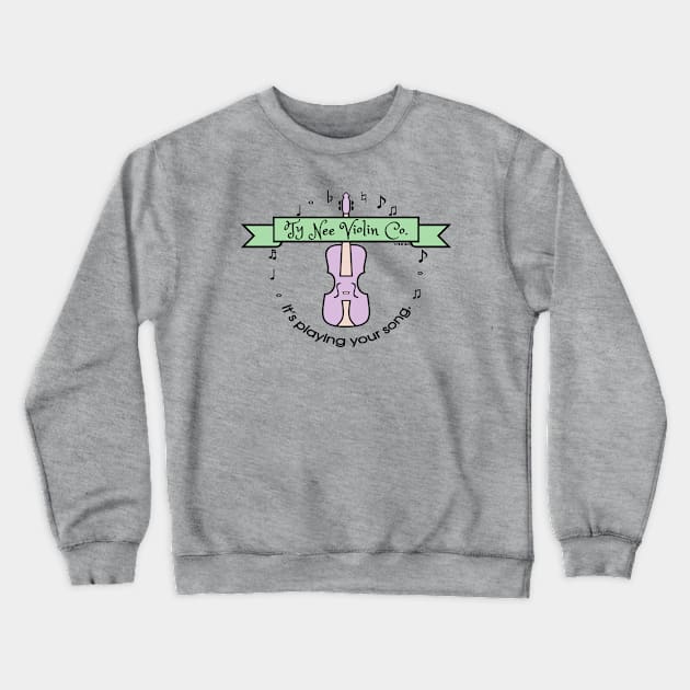 Ty Nee Violin Shop Crewneck Sweatshirt by Kay Tee Bee for Off Trend